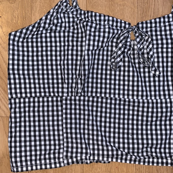 gingham cropped tank - Picture 3 of 4